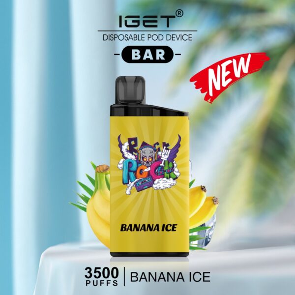 IGET BAR – BANANA ICE – 3500 PUFFS