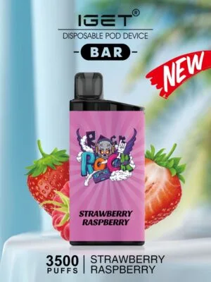 IGET BAR – STRAWBERRY RASPBERRY – 3500 PUFFS