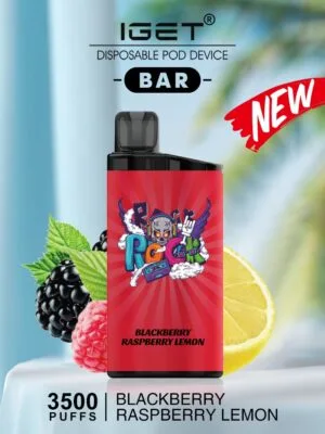 IGET BAR – BLACKBERRY RASPBERRY LEMON – 3500 PUFFS