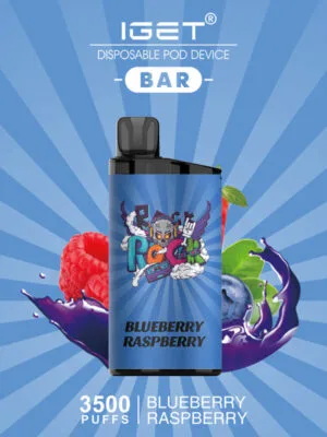 IGET BAR – BLUEBERRY RASPBERRY ICE – 3500 PUFFS