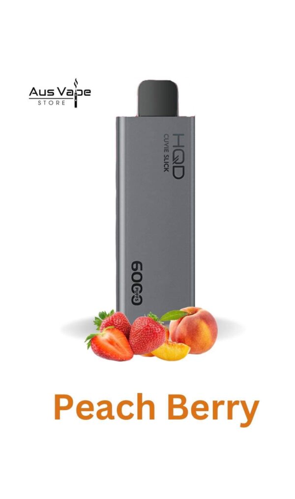 HQD CUVIE SLICK - PEACH BERRY - 6000 PUFFS