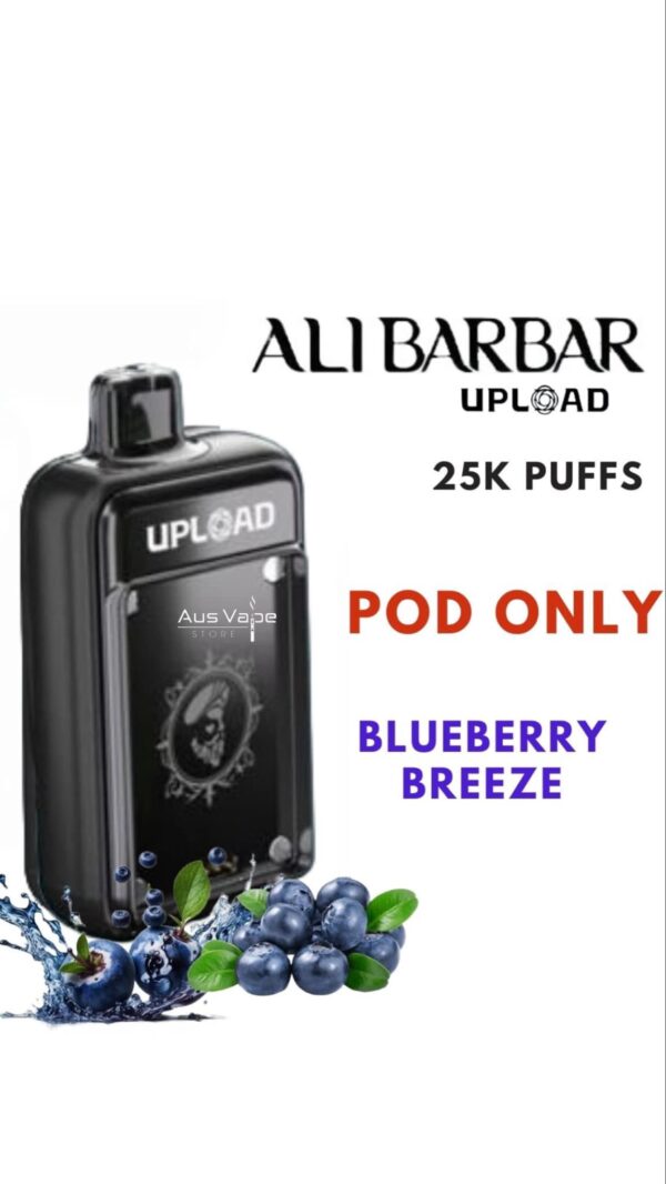 ALIBARBAR UPLOAD POD ONLY – BLUEBERRY BREEZE– 25000 PUFFS