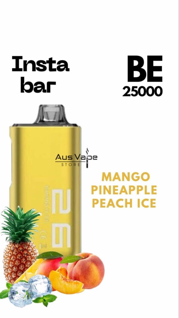 INSTA BAR - MANGO PINEAPPLE PEACH ICE - BE25000 PUFFS