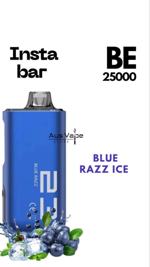 INSTA BAR - BLUE RAZZ ICE - BE25000 PUFFS