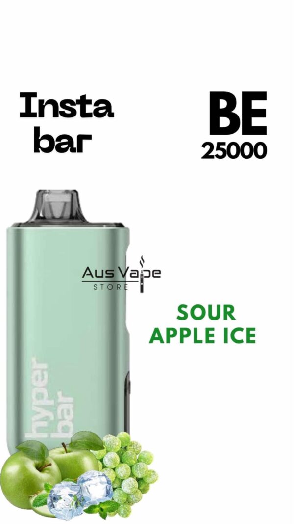 INSTA BAR - SOUR APPLE ICE - BE25000 PUFFS