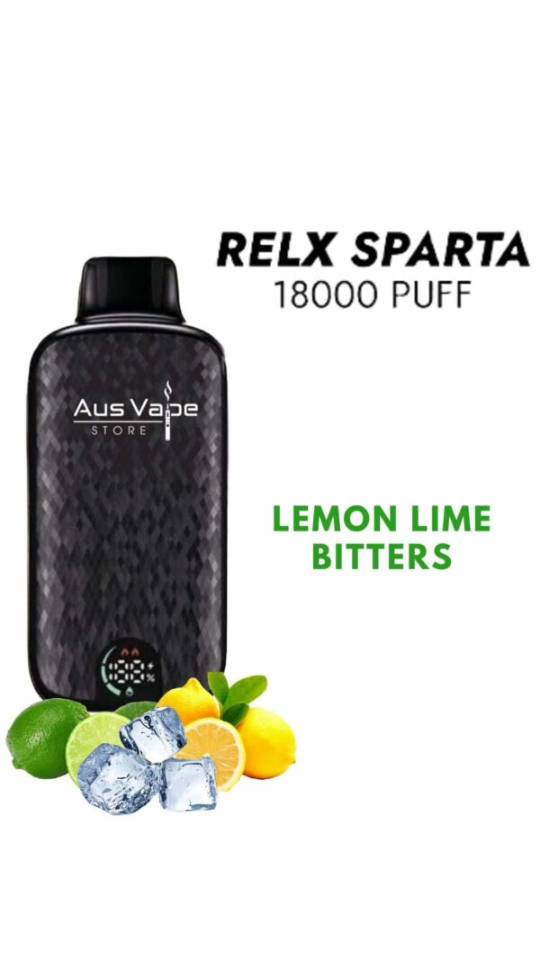 RELX SPARTA - LEMON LIME BITTER - 18.000 PUFFS